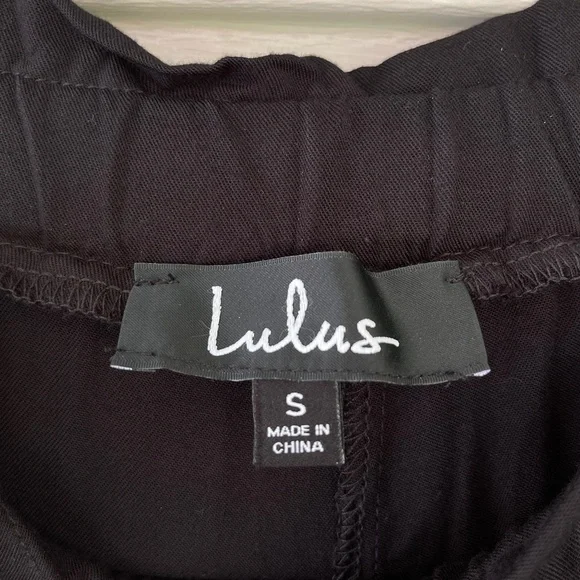 Lulus Sebastian Black Pants Size S NWT - Picture 9 of 11